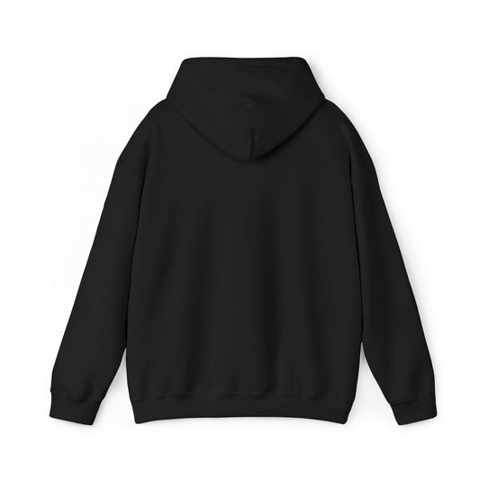 Front product mockup of the Lucid Reality Minimalist Embroidered Logo Hoodie – White & Gold