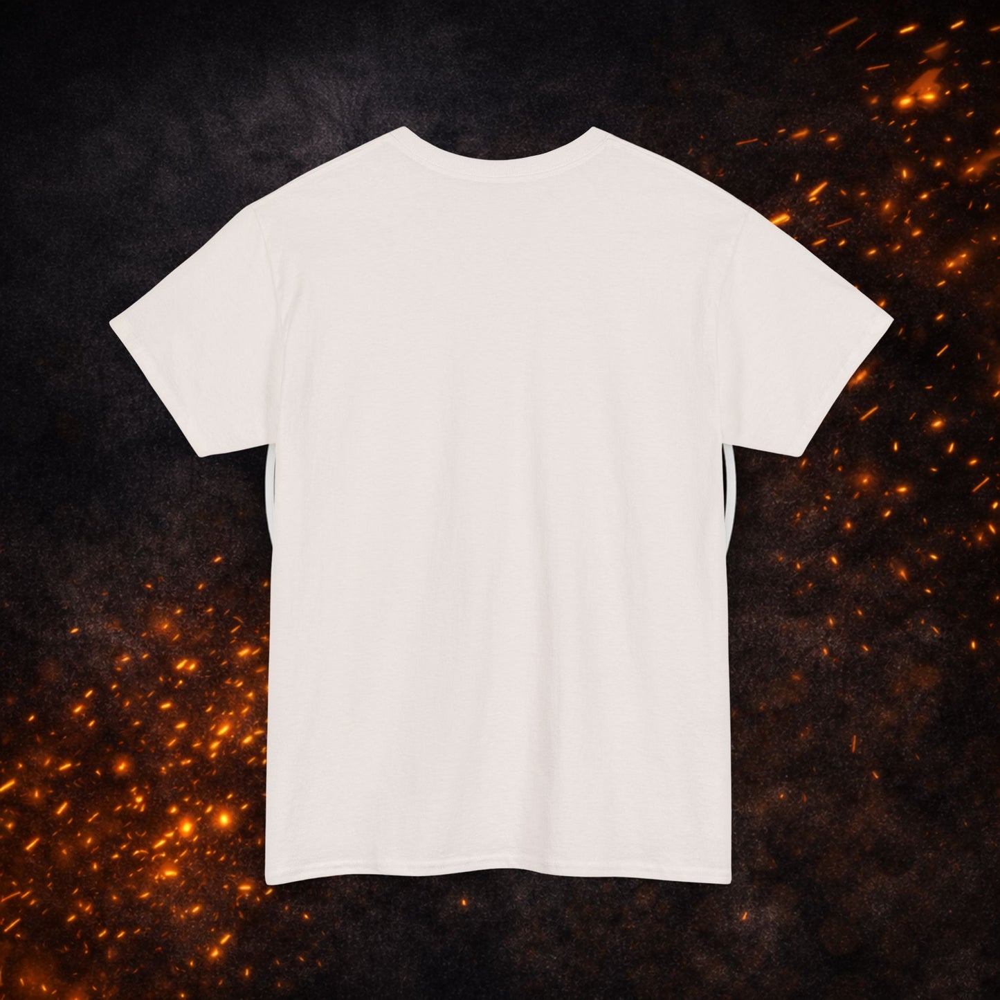 Back view of the cream Lucid Reality Minimalist Embroidered Logo Tee blank back, no graphic or wordmark.