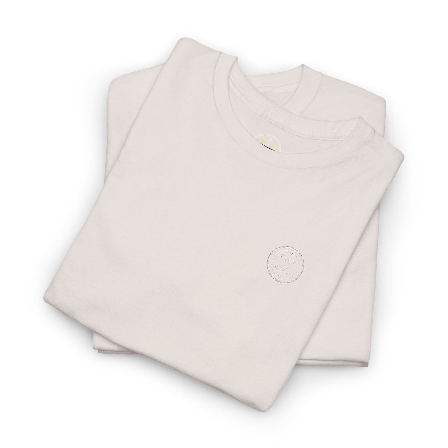 Lifestyle photo of the Lucid Reality Minimalist Embroidered Logo Tee