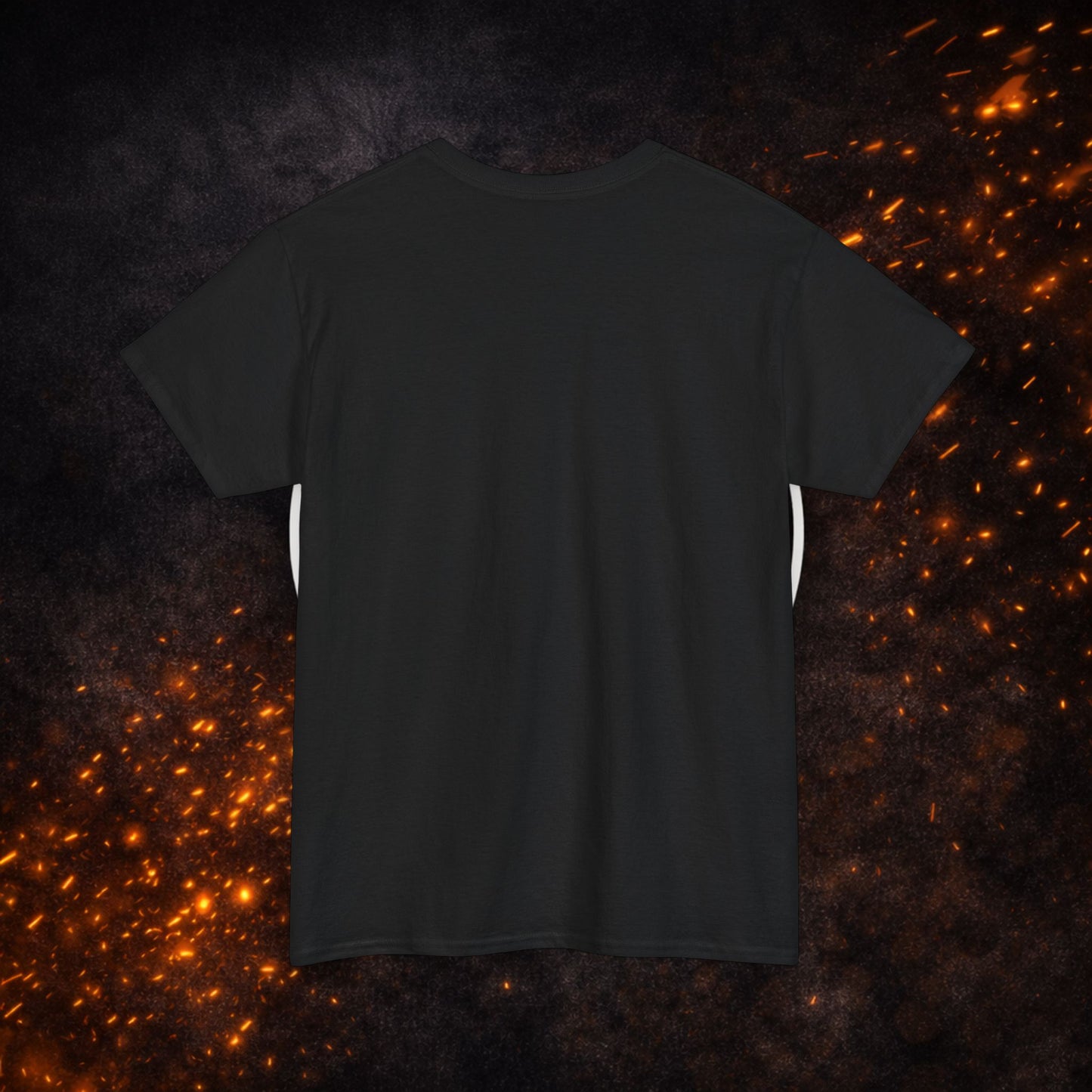 Back view of the black Lucid Reality Minimalist Embroidered Logo Tee blank back, no graphic or wordmark.
