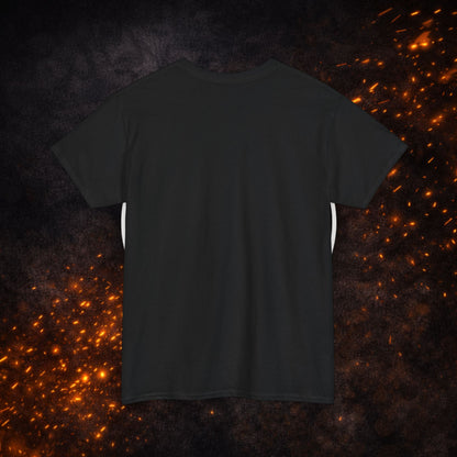 Back view of the black Lucid Reality Minimalist Embroidered Logo Tee blank back, no graphic or wordmark.