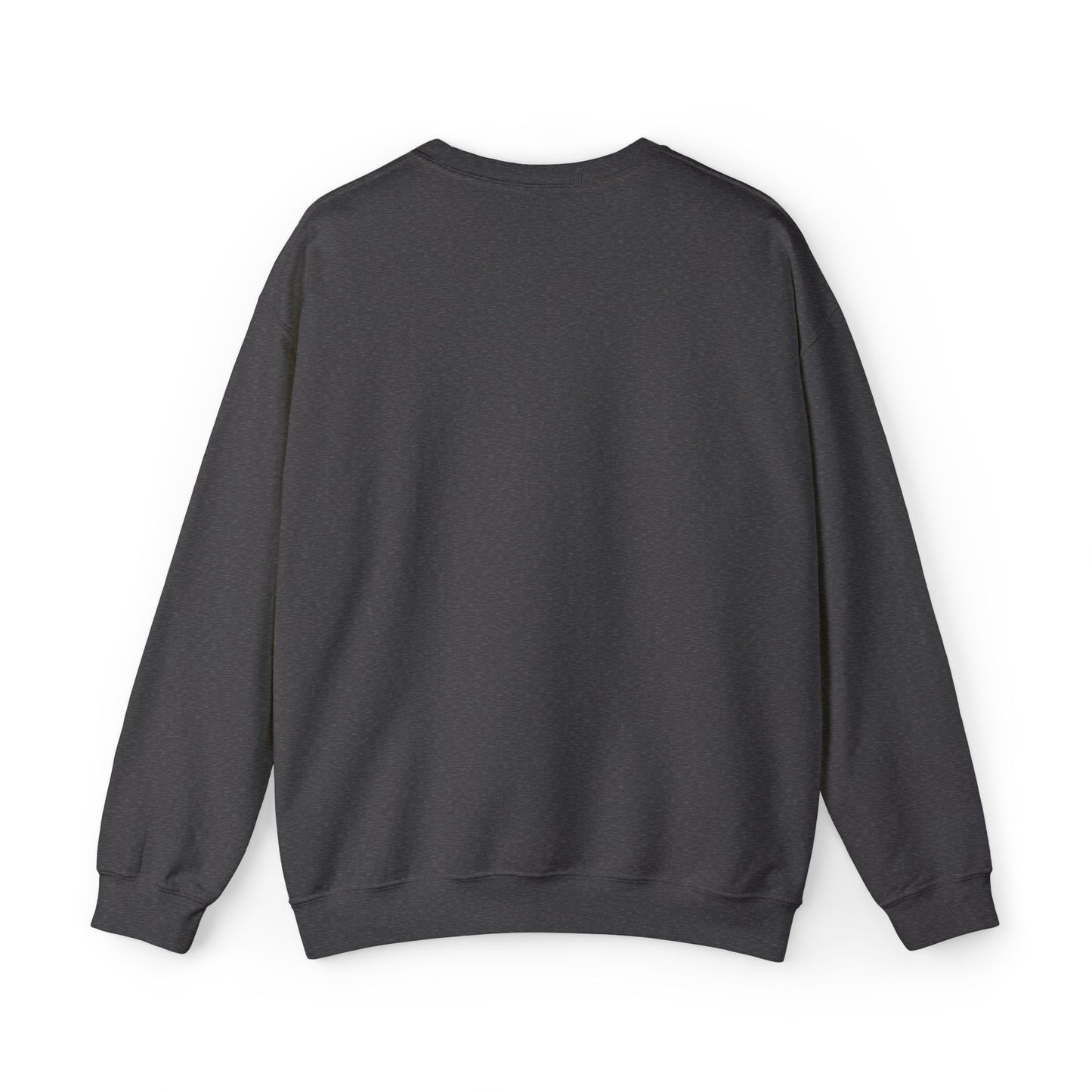 Front product mockup of the Lucid Reality Minimalist Embroidered Logo Crewneck – White & Gold