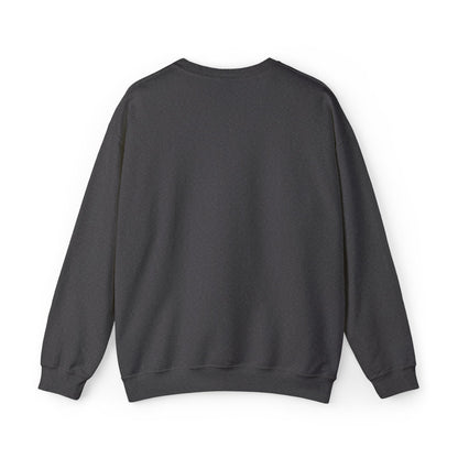 Front product mockup of the Lucid Reality Minimalist Embroidered Logo Crewneck – White & Gold