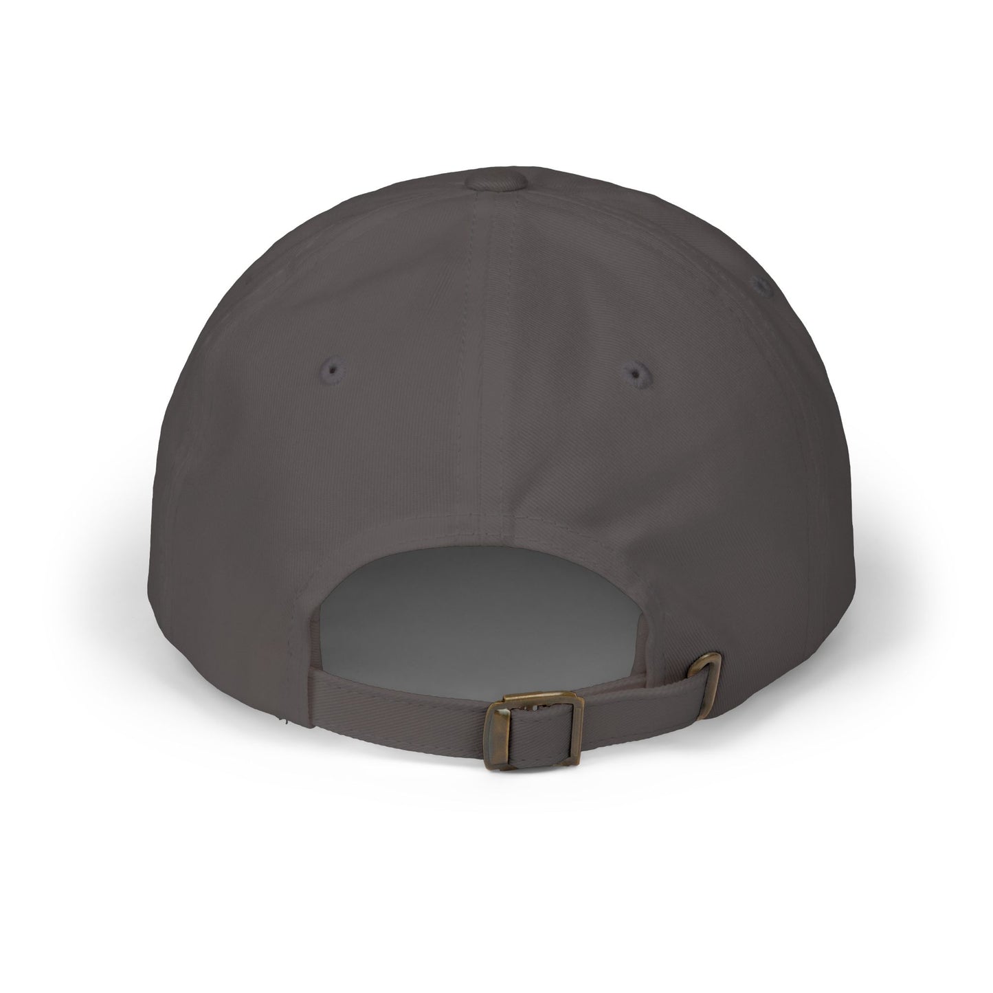 Back of the Lucid Reality cotton dad hat with adjustable strap closure.
