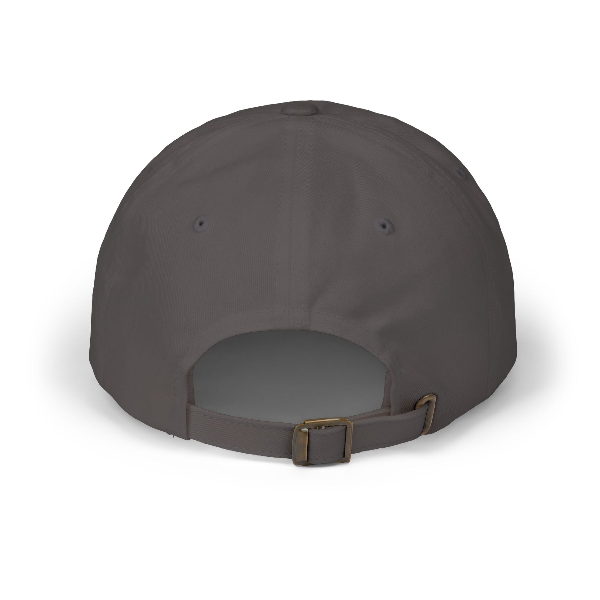 Back of the Lucid Reality cotton dad hat with adjustable strap closure.