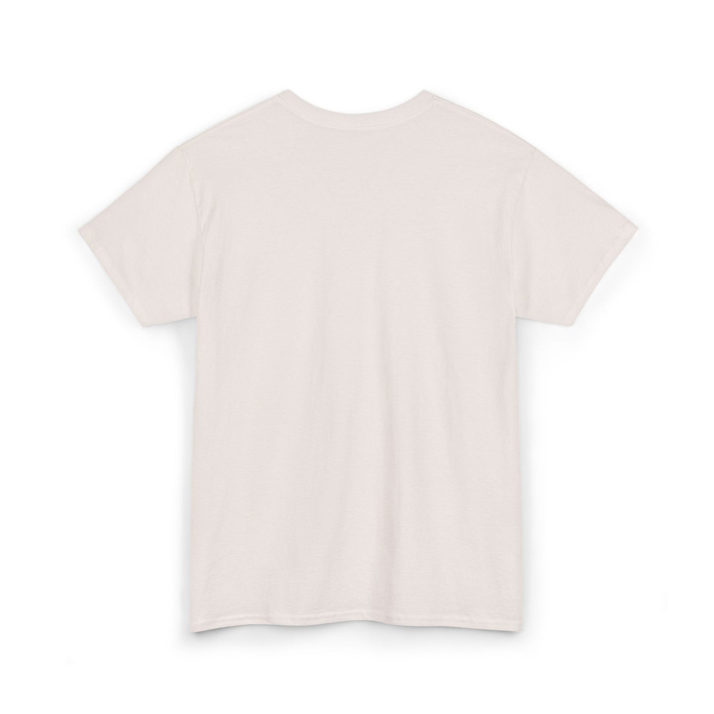 Front product mockup of the Lucid Reality Minimalist Embroidered Logo Tee – White & Gold