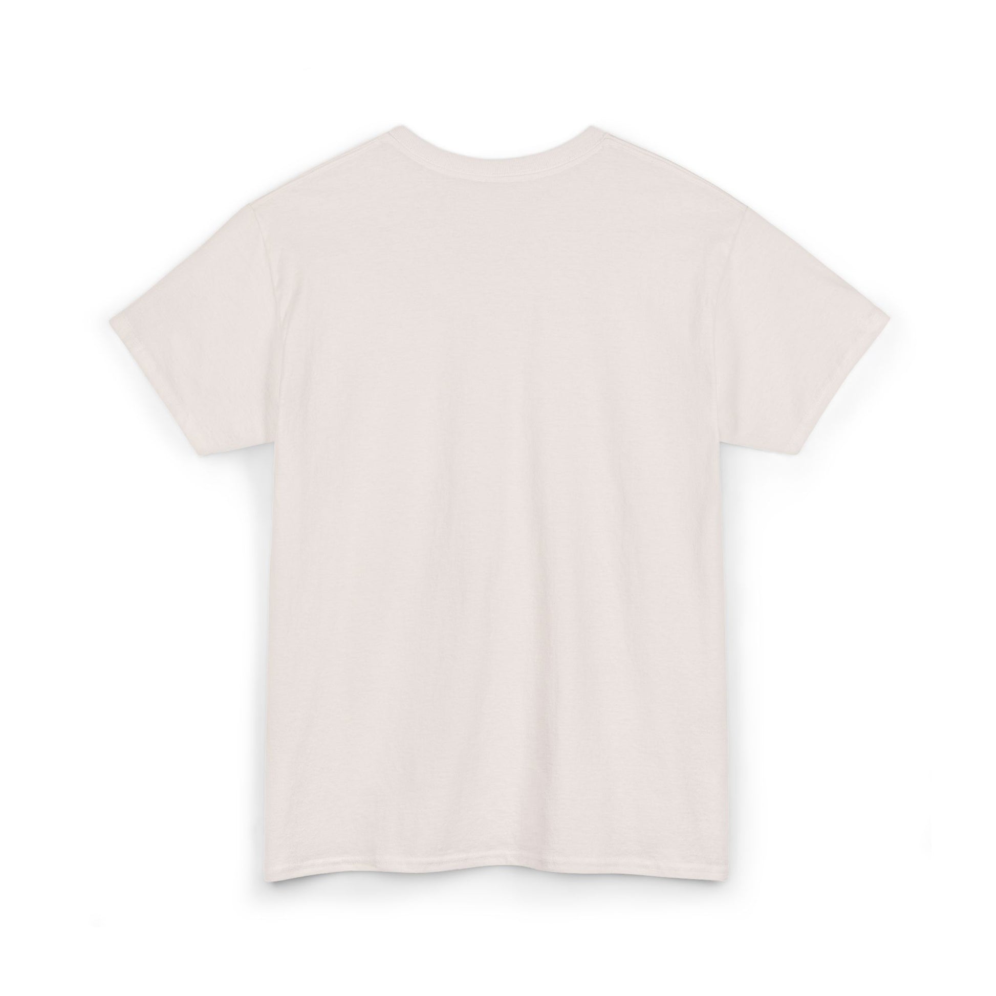 Front product mockup of the Lucid Reality Minimalist Embroidered Logo Tee – White & Gold