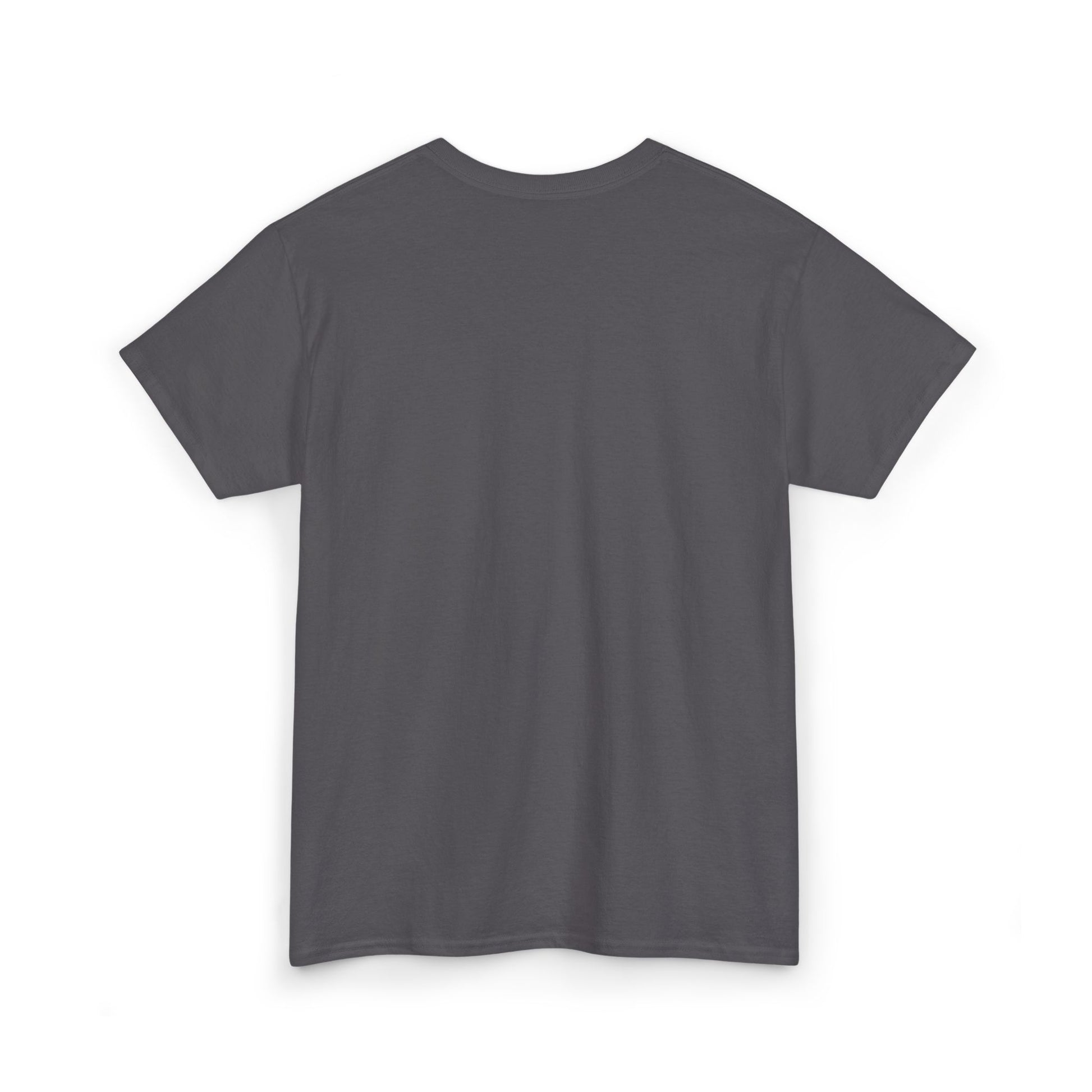 Charcoal Logo Tee, front Lucid Reality logo, flat lay