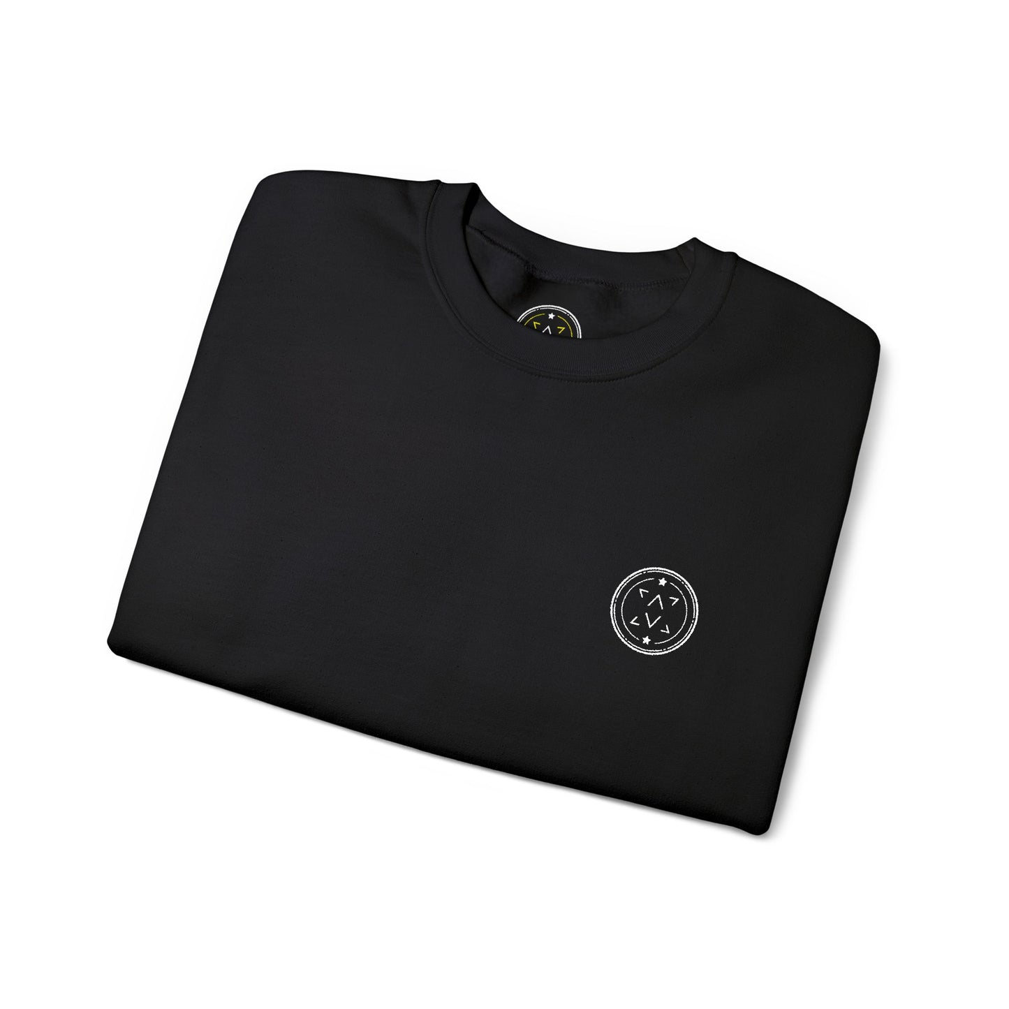 Lifestyle photo of the Lucid Reality Minimalist Embroidered Logo Crewneck