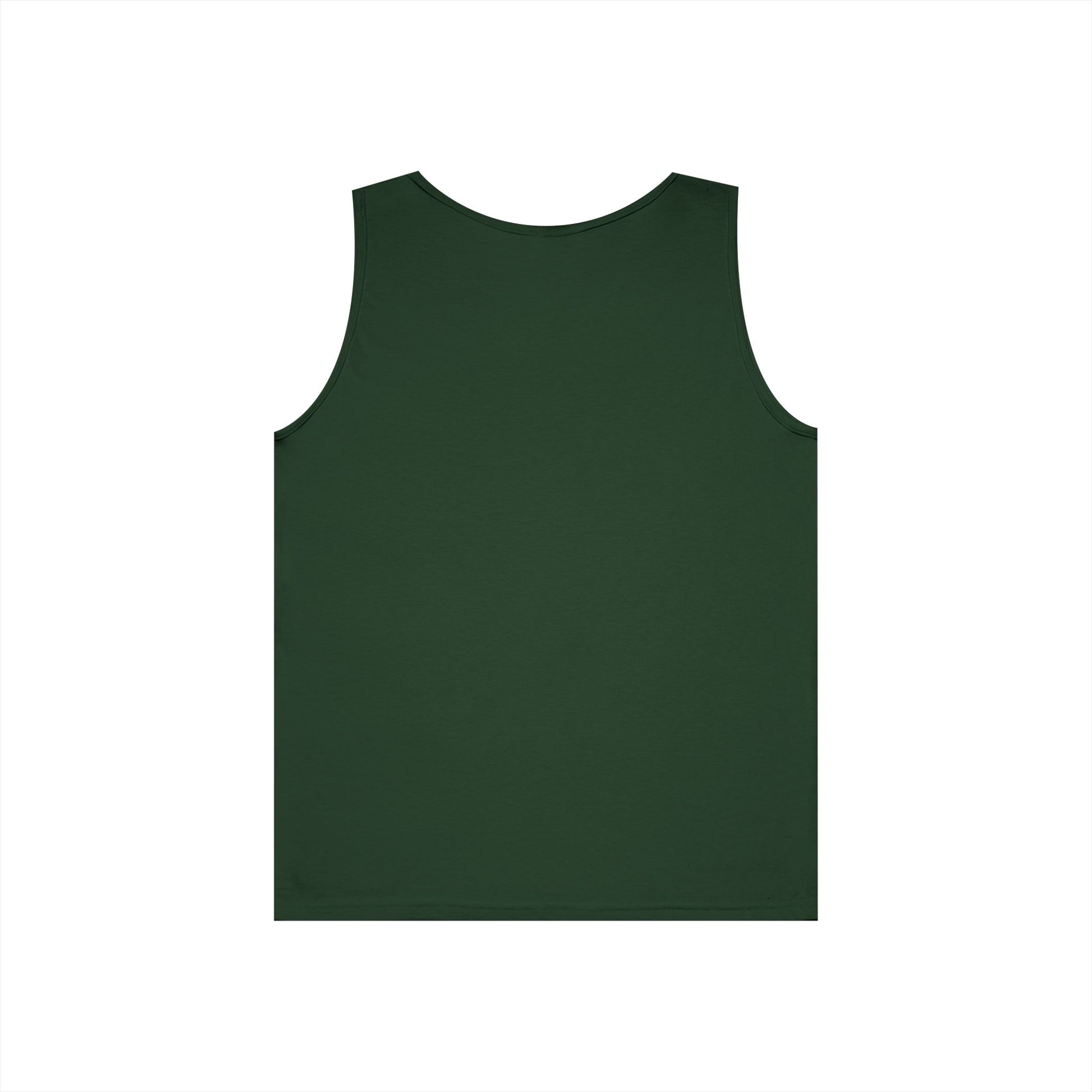 Forest Green Logo Tank, plain back, flat lay