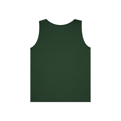 Forest Green Logo Tank, plain back, flat lay