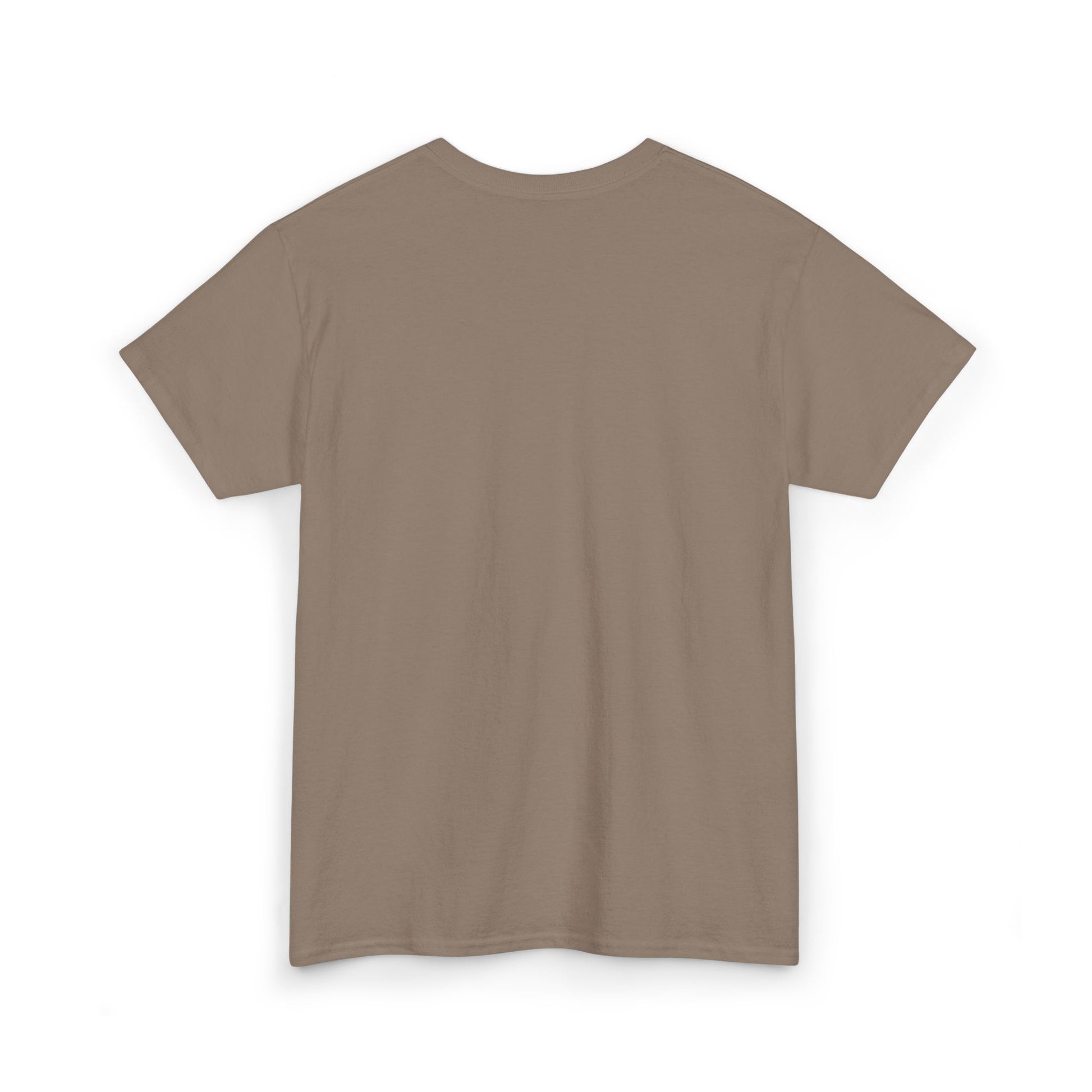 Front product mockup of the Lucid Reality Minimalist Embroidered Logo Tee – White & Gold