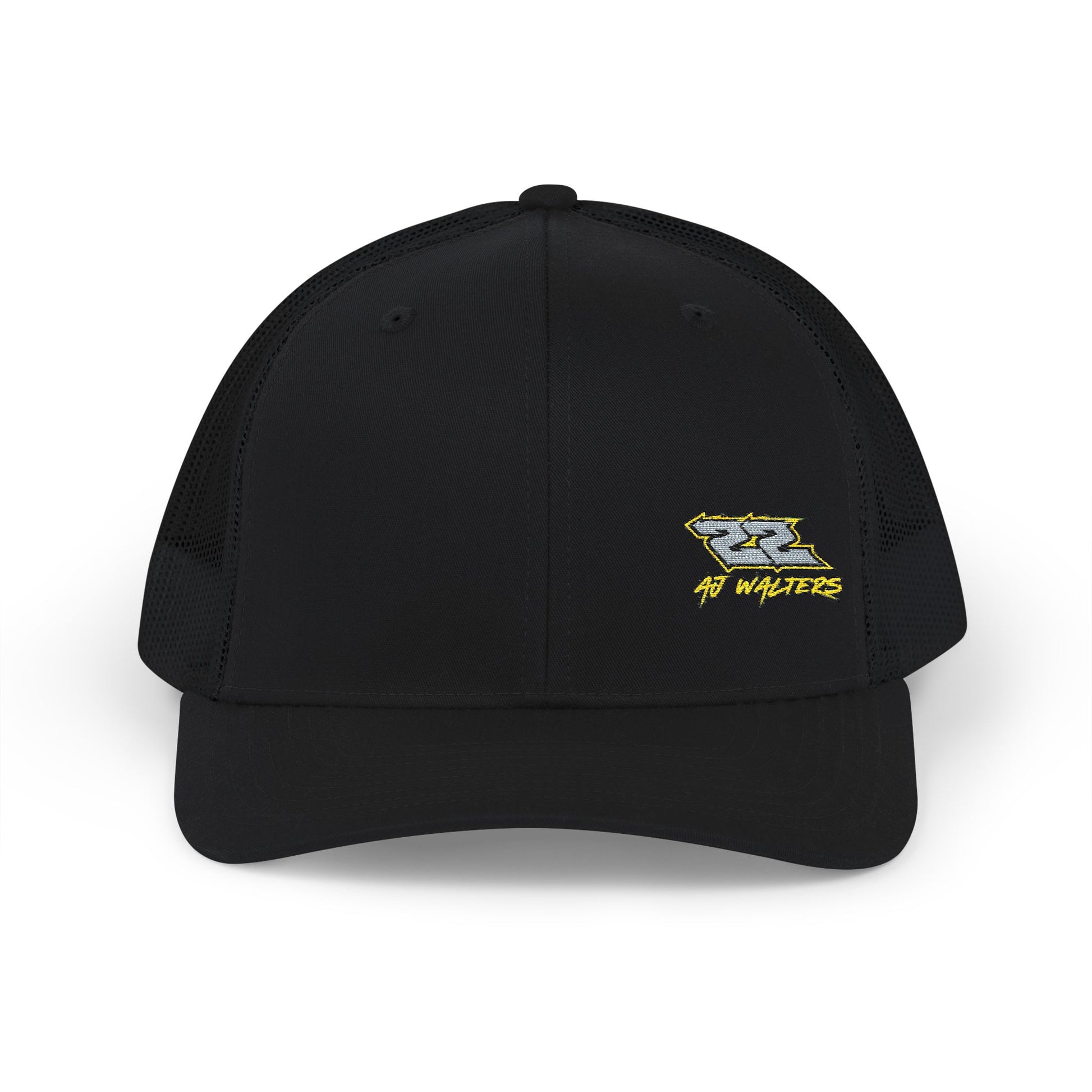 AJ Walters 22 Trucker Hat, a Richardson 112 mesh-back snapback with a stylized number 22