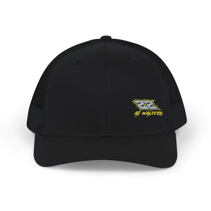 AJ Walters 22 Trucker Hat, a Richardson 112 mesh-back snapback with a stylized number 22