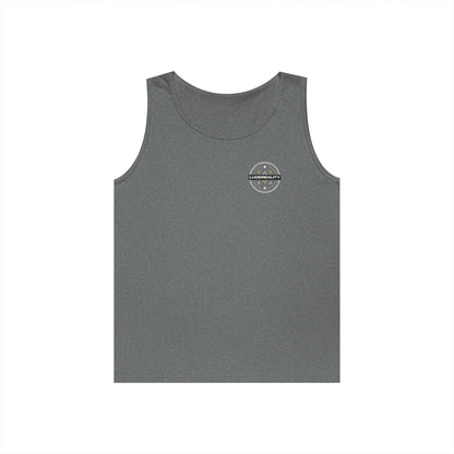 Black Where Others Dream Tank, front view, flat lay