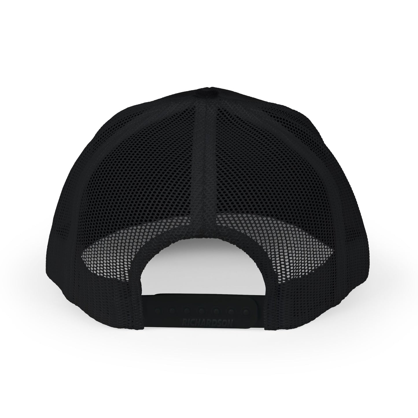 Stylized embroidered number 22 with AJ Walters name on a Richardson 112 trucker cap