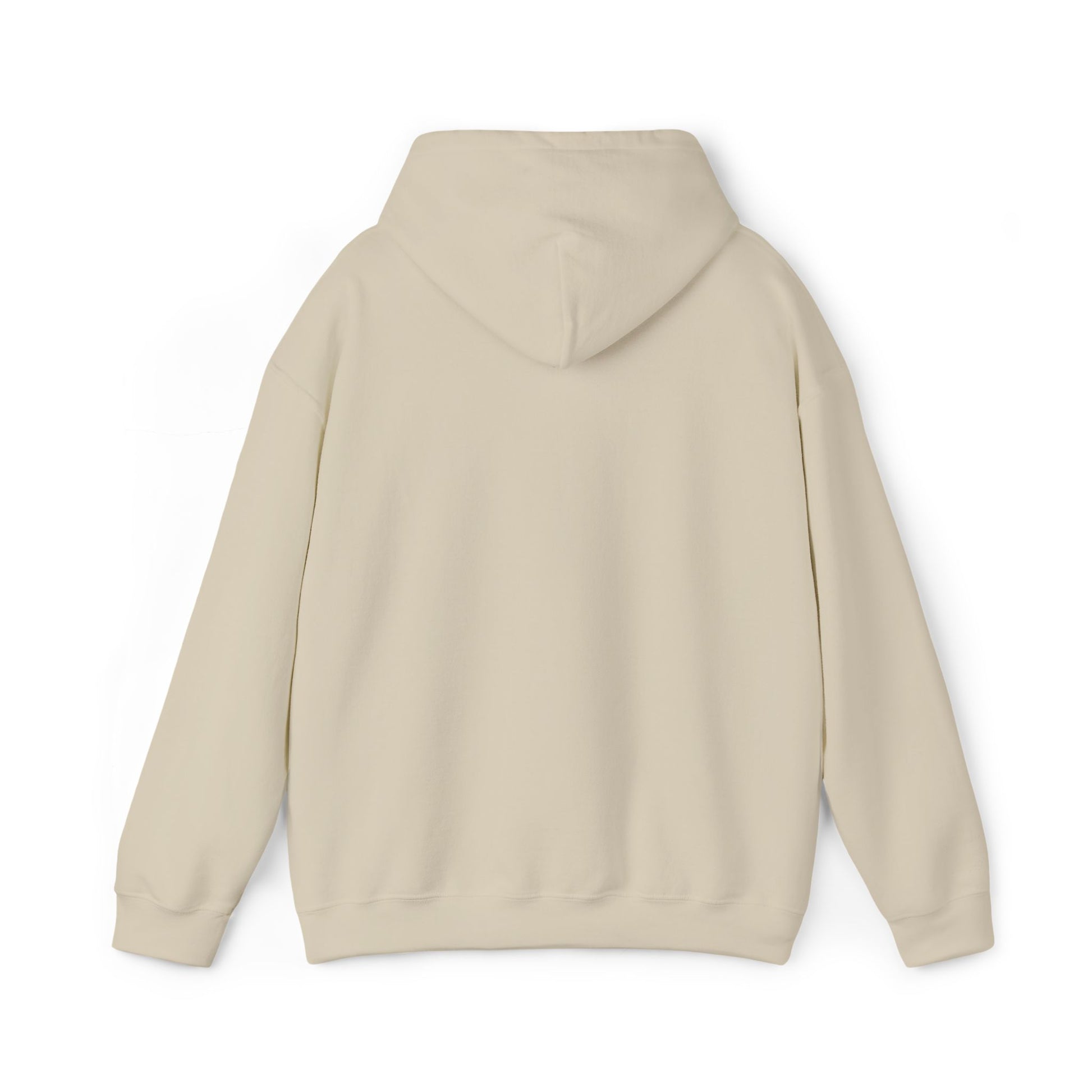 Front product mockup of the Lucid Reality Minimalist Embroidered Logo Hoodie – White & Gold
