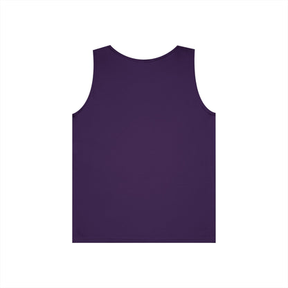 Purple Logo Tank, plain back, flat lay