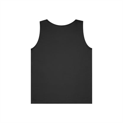 Black Logo Tank, plain back, flat lay