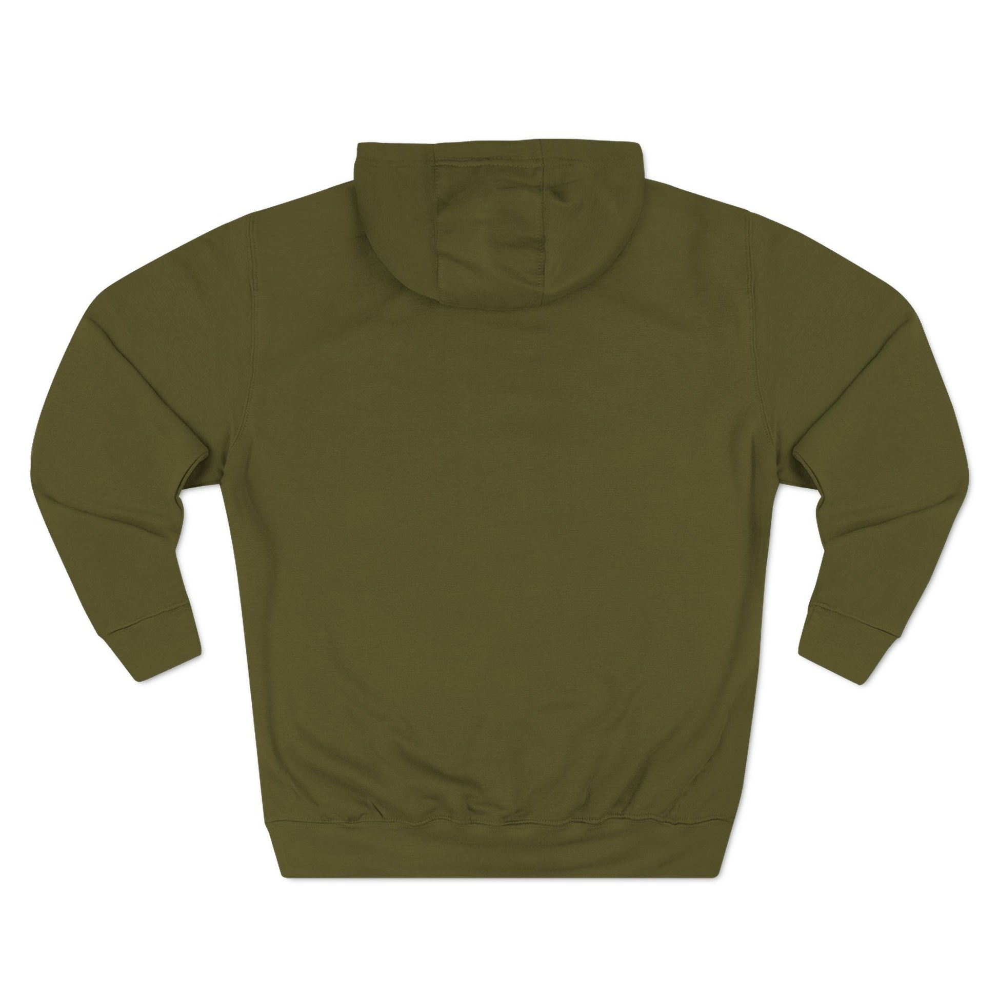 Army Green Logo Pullover Hoodie, front Lucid Reality logo, flat lay