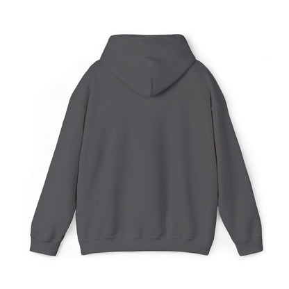 Front product mockup of the Lucid Reality Minimalist Embroidered Logo Hoodie – White & Gold