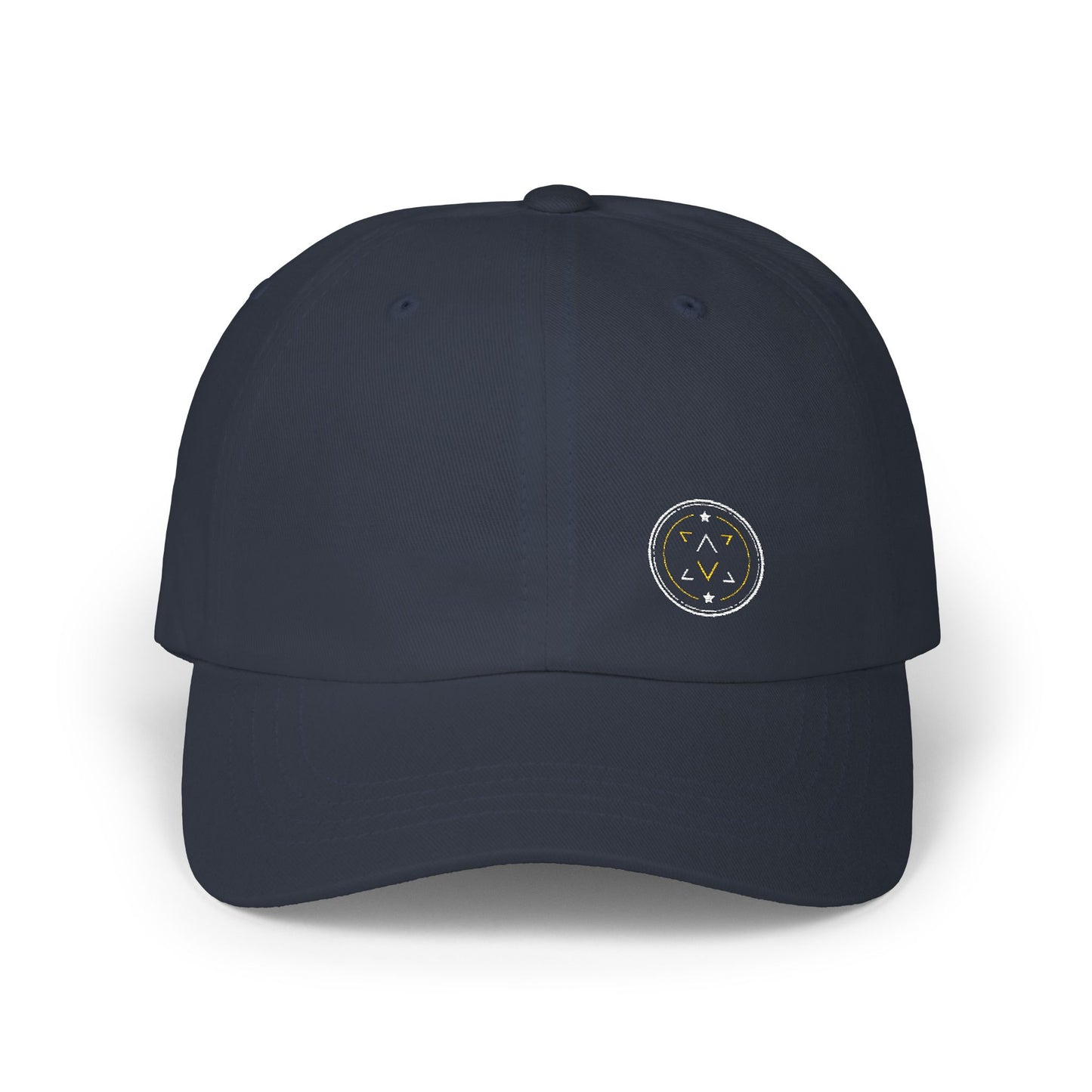Embroidered Lucid Reality logo on the front of the dad hat.