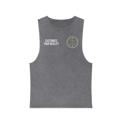 Lucid Block Logo Stonewash Tank
