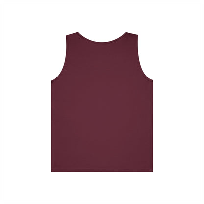 Maroon Logo Tank, plain back, flat lay