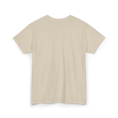 Sand Logo Tee, folded with Lucid Reality logo, flat lay