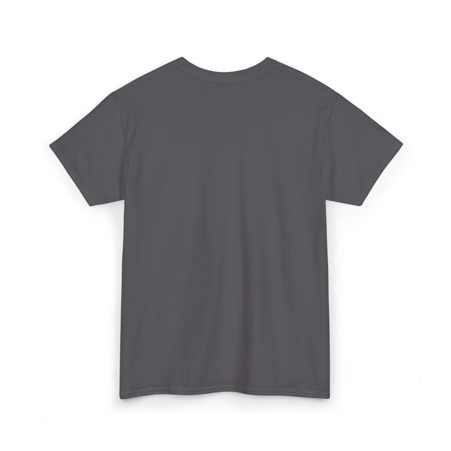 Front product mockup of the Lucid Reality Minimalist Embroidered Logo Tee – White & Gold
