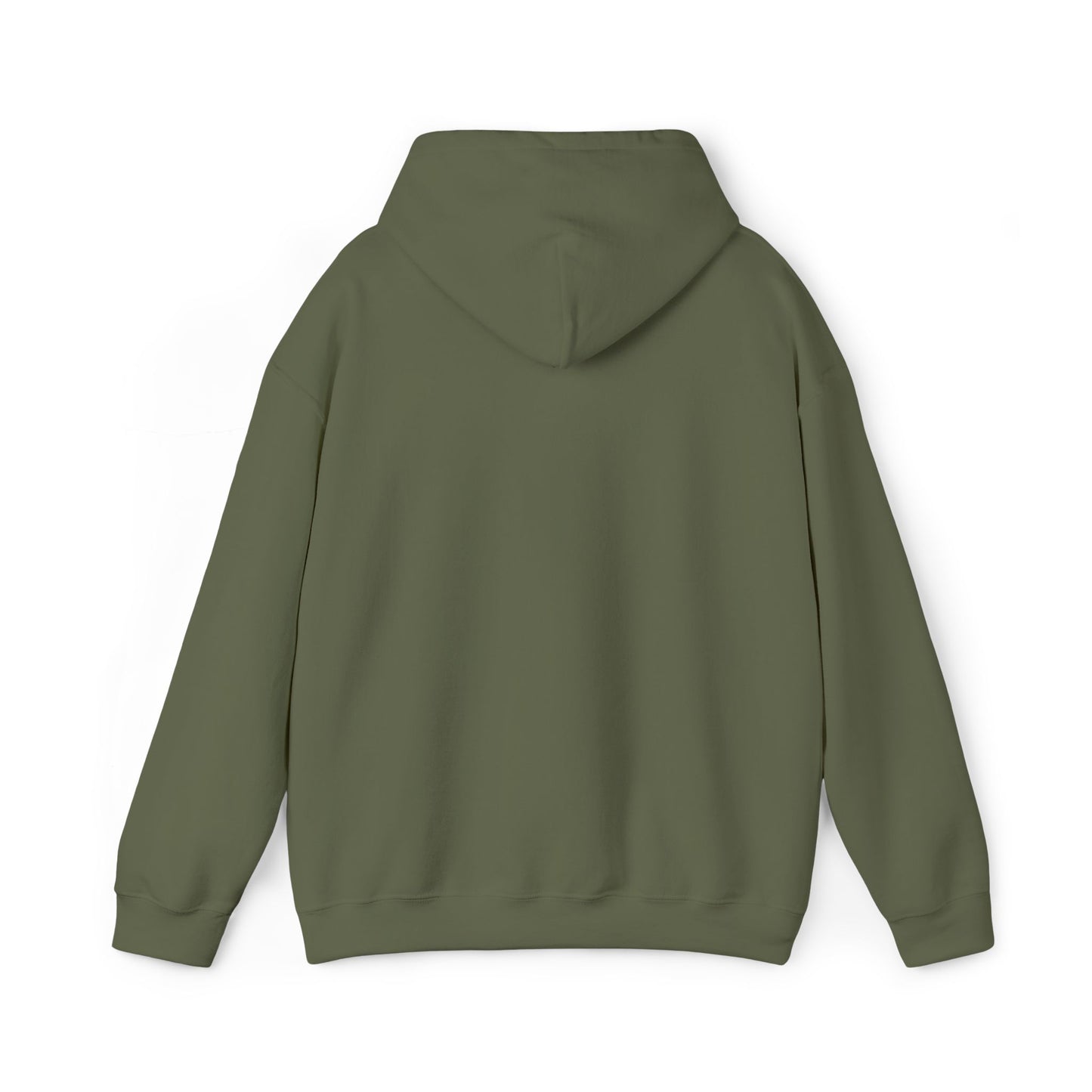 Front product mockup of the Lucid Reality Minimalist Embroidered Logo Hoodie – White & Gold