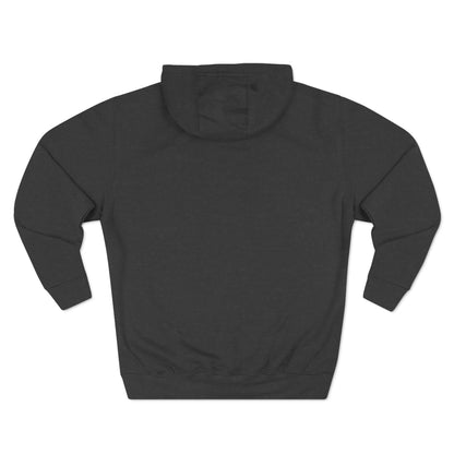 Charcoal Heather Logo Pullover Hoodie, plain back, flat lay