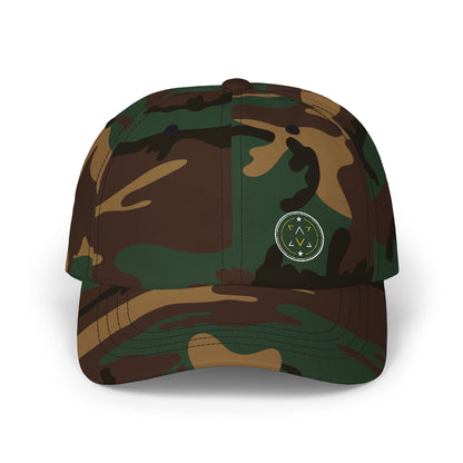 Lucid Reality dad hat front, embroidered logo on the panel.
