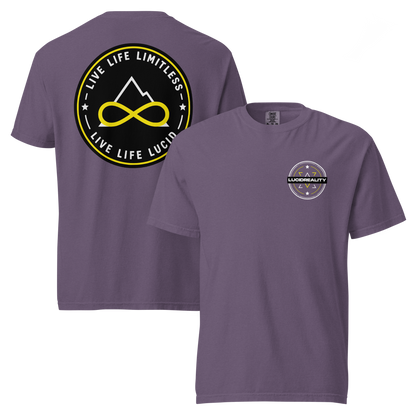 Lucid Reality Live Life Limitless Tee, garment-dyed heavyweight unisex t-shirt