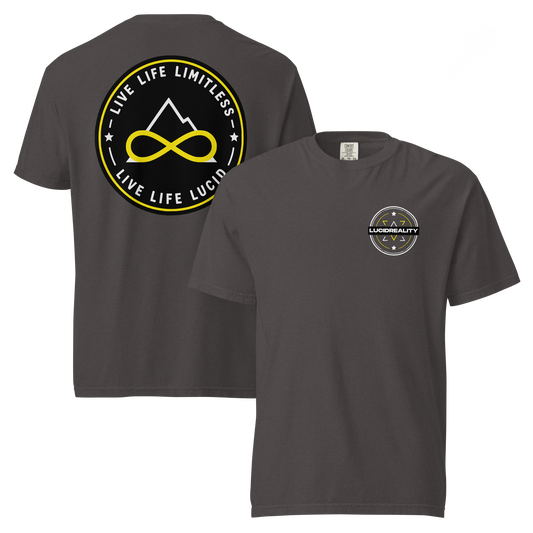 Lucid Reality Live Life Limitless Tee, garment-dyed heavyweight unisex t-shirt